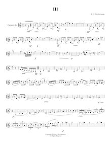 Partition No.3, 10 Duos pour flûte et clarinette, Op.56, Robertson, Ernest John
