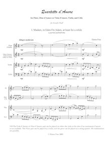 Partition complète et parties (including alternates), Quartetto d amore