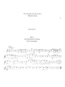 Partition cor 1, 2, 3, 4, 5, 6 (F), Mlada, Млада, Rimsky-Korsakov, Nikolay