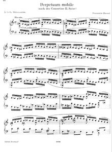 Partition complète, Perpetuum mobile, Perpetuum mobile (nach des Concertino II. Satze, Op.54)