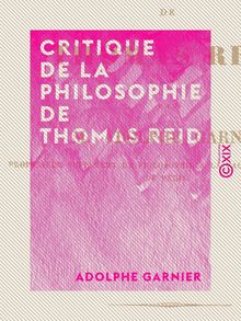 Critique de la philosophie de Thomas Reid