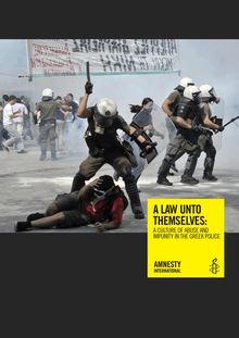 Rapport d Amnesty International sur l utilisation démesurée de la violence dans les manifestations en Grèce