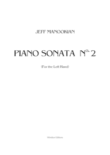Partition complète, Piano Sonata No. 2, Manookian, Jeff