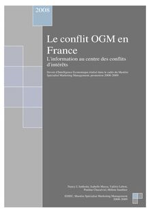Le conflit OGM en France