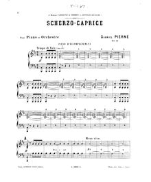 Partition Piano 2 (orchestral reduction), Scherzo-caprice, Op. 25
