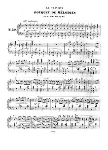 Partition complète, Bouquet de Melodies op 42, La Traviata - Verdi