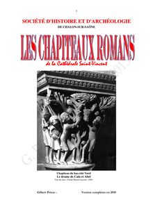 Les Chapiteaux Romans. Cathédrale St Vincent, Chalon s/saône