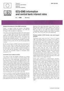 ECU-EMS information and central bank interest rates  . 9 1996 Monthly