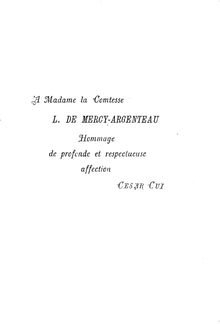 Partition Dedication, title page, et preliminaries, Le flibustier