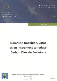 Domestic tradable quotas as an instrument to reduce carbon dioxide emissions