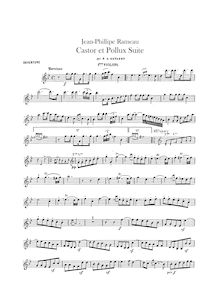 Partition violons I, II, Castor et Pollux (), Rameau, Jean-Philippe