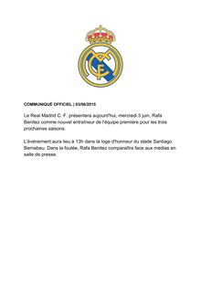 Real Madrid : Rafael Benitez, nouvel entraineur