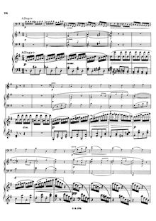 Partition , Allegro, Trio No.3 pour violoncelle (violon), Harmonium et Piano, Op.46