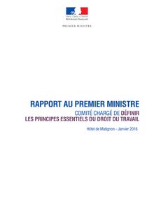 Droit du travail : les 61 principes du rapport Badinter