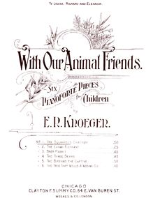 Partition , pour Squirrel s Chatter, avec Our Animal Friends, 6 Pianoforte Pieces for Children