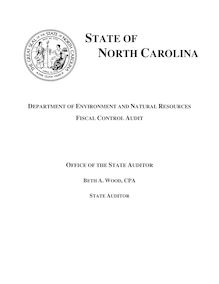 Department of Environment and Natural Resources - Fiscal Control Audit