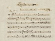 Partition violoncelle solo, violoncelle Concerto No.2, D major, Haydn, Joseph