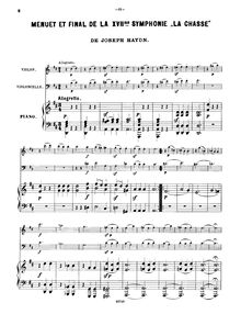 Partition de piano, Symphony Hob.I:73, D major, Haydn, Joseph