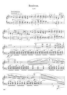 Partition complète, Rondo en E-flat major, E♭ major, Chopin, Frédéric par Frédéric Chopin