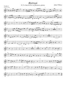 Partition viole de gambe aigue 2, madrigaux - Set 2, Wilbye, John