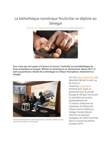 La bibliothèque numérique YouScribe se déploie au Sénégal