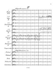 Partition , Allegretto un poco, Symphony No.3, Op.27 Sinfonia Espansiva