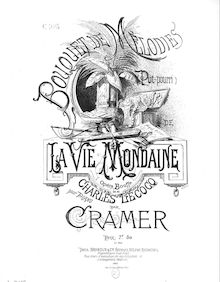 Partition complète, Bouquet de mélodies sur  La vie mondaine , Cramer, Henri (fl. 1890)