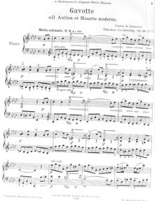 Partition No.7 - Gavotte, Contes de Jeunesse, Op.46, Leschetizky, Theodor