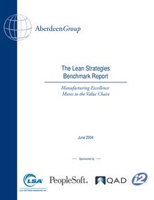 The Lean Strategies Benchmark Report