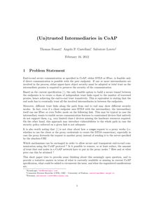 Un trusted Intermediaries in CoAP