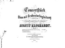 Partition complète, Konzertstück pour hautbois et orchestre, Op.18