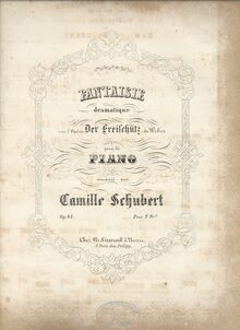 Partition complète, Fantaisie dramatique sur l Opéra  Der Freischütz  de Weber