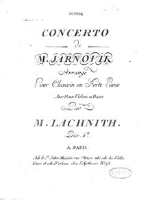 Partition violoncelle, violon Concerto en G major, G major, Giornovichi, Giovanni Mane