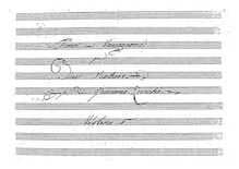 Partition parties complètes (Manuscript), Andante et Variations et 2 Duos pour 2 violons