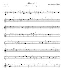 Partition ténor viole de gambe 1, octave aigu clef, Madrigali a 5 voci, Libro 2 par Giovanni Battista Mosto par Giovanni Battista Mosto