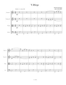 Partition , Dirge,  No.5 en F major, F major, Rondeau, Michel