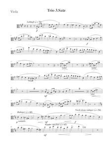 Partition , Lebhaft, partition de viole de gambe, Piano Trio No.1
