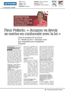 Fleur Pellerin "Amazon va devoir se mettre en conformité avec la loi"