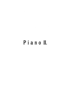 Partition No 1 - Piano 2, Feramors, Rubinstein, Anton