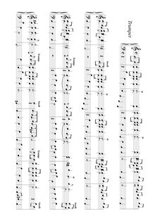 Partition trompette, 6 Bénévoles pour pour orgue ou clavecin, Beckwith, John