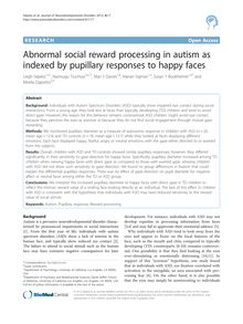 Abnormal social reward processing in autism as indexed by pupillary responses to happy faces