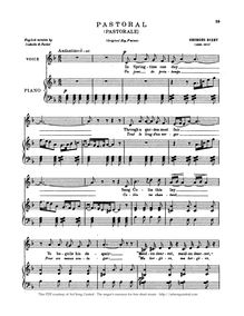 Partition complète (D minor - transposed), Pastorale, Bizet, Georges