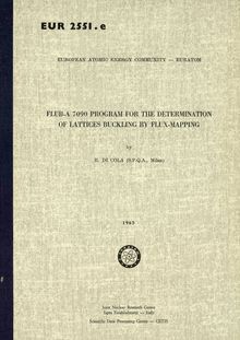 FLUB-A 7090 PROGRAM FOR THE DETERMINATION OF LATTICES BUCKLING BY FLUX-MAPPING