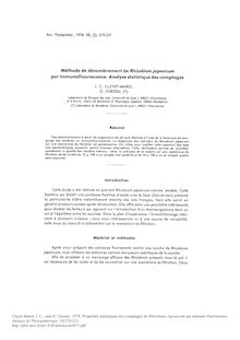 Cleyet Marel J C and D Chessel Propriétés statistiques des comptages de Rhizobium Japonicum par immuno fluorescence Annales de Phytopathologie