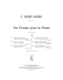 Partition complète (alternate scan), 6 Etudes, Op.111