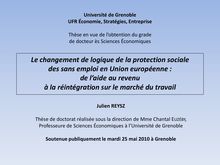 Université de Grenoble UFR Économie, Stratégies, Entreprise    Thèse  en vue de l’obtention 