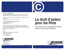 Le droit d'auteur pour les films