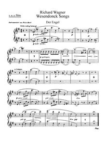 Partition flûte 1/2, 5 Gedichte für eine Frauenstimme, Wesendonck-Lieder
