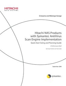 Hitachi NAS Products with Symantec AntiVirus Scan Engine ...