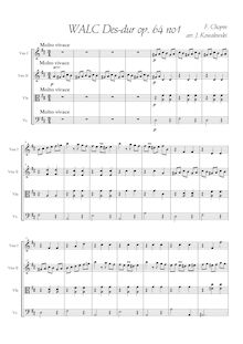 Partition complète, valses, Chopin, Frédéric